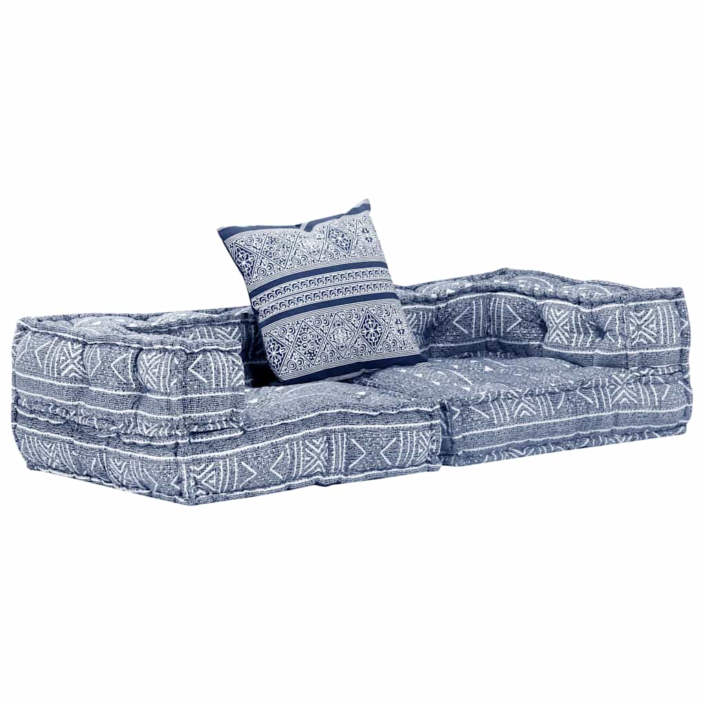 2-Personers Modulpuf Stof Patchwork