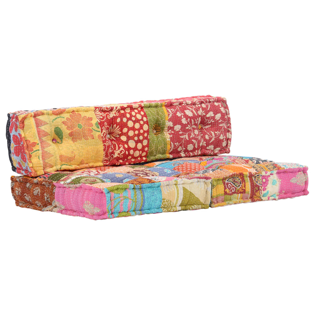 2-Personers Modulpuf Stof Patchwork