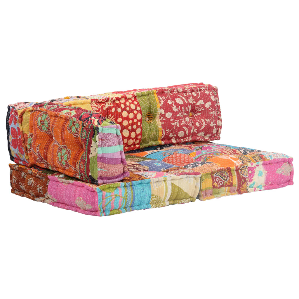 2-Personers Modulpuf Stof Patchwork