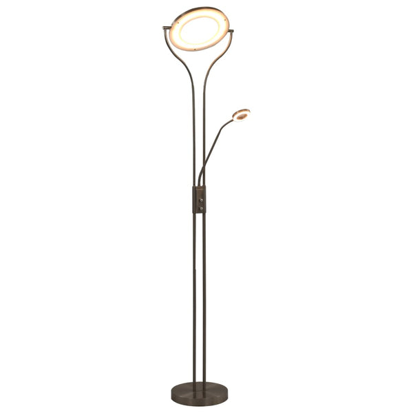 Gulvlampe 18 W Dæmpbar 180 Cm Sølvfarvet