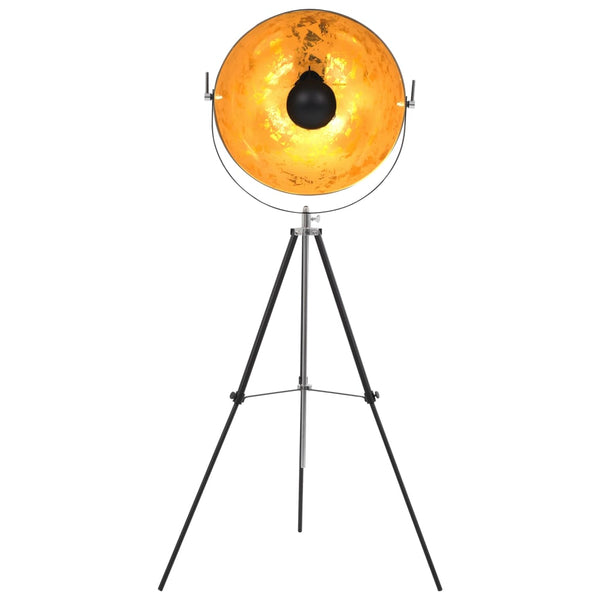 Standerlampe E27 Sort Og Guld