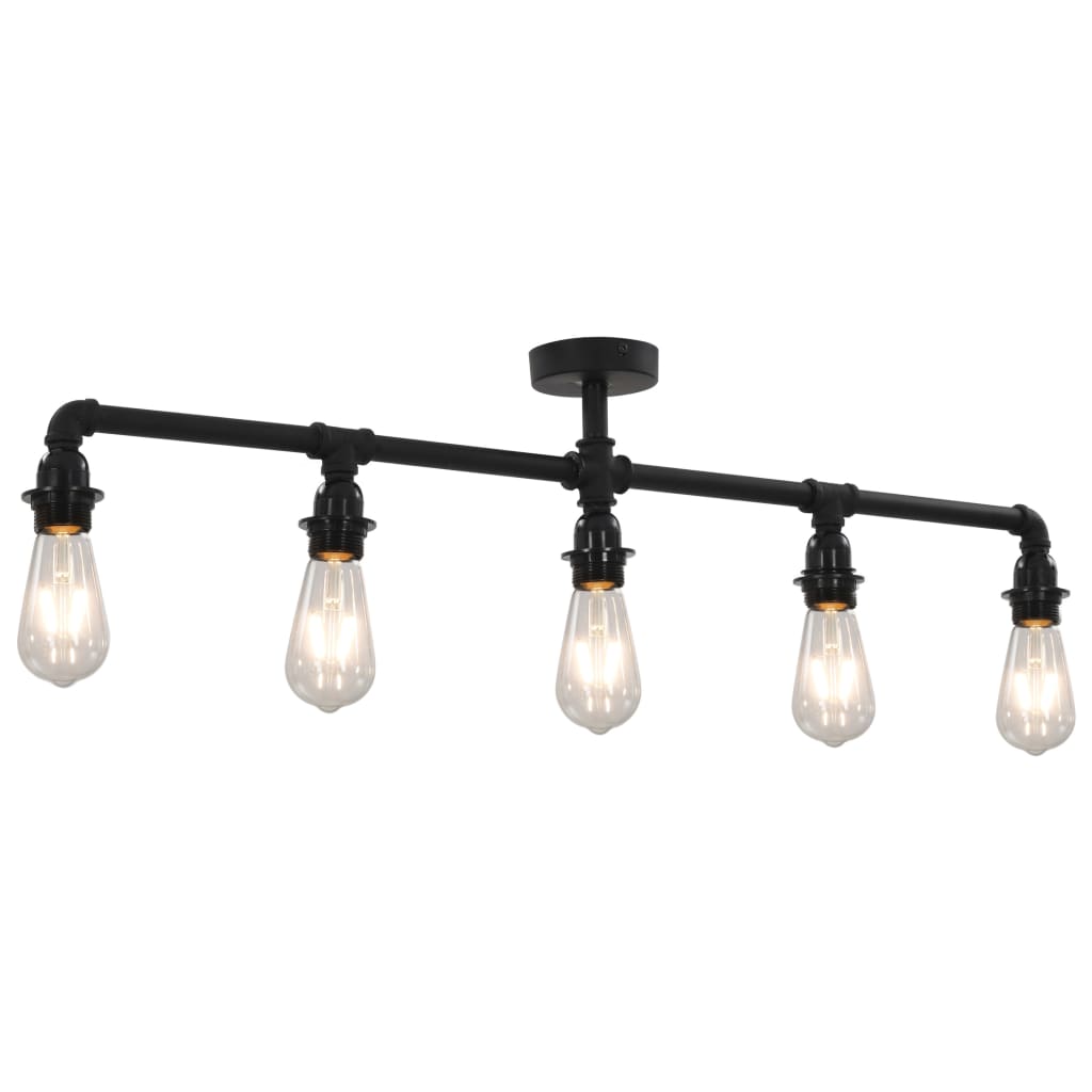 Loftlampe 3 X E27-Pærer Sort