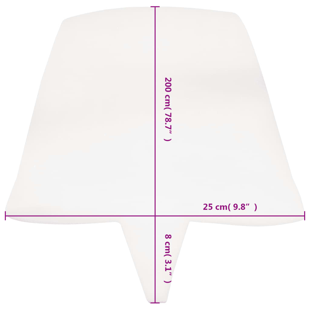 Sengebro 25 X 200 Cm Hvid