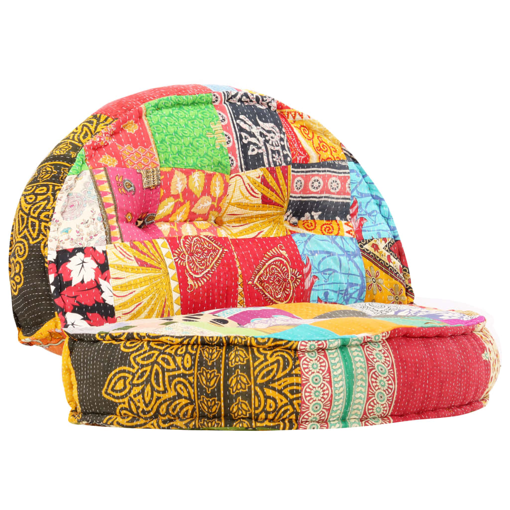 2-Personers Modulpuf Stof Patchwork
