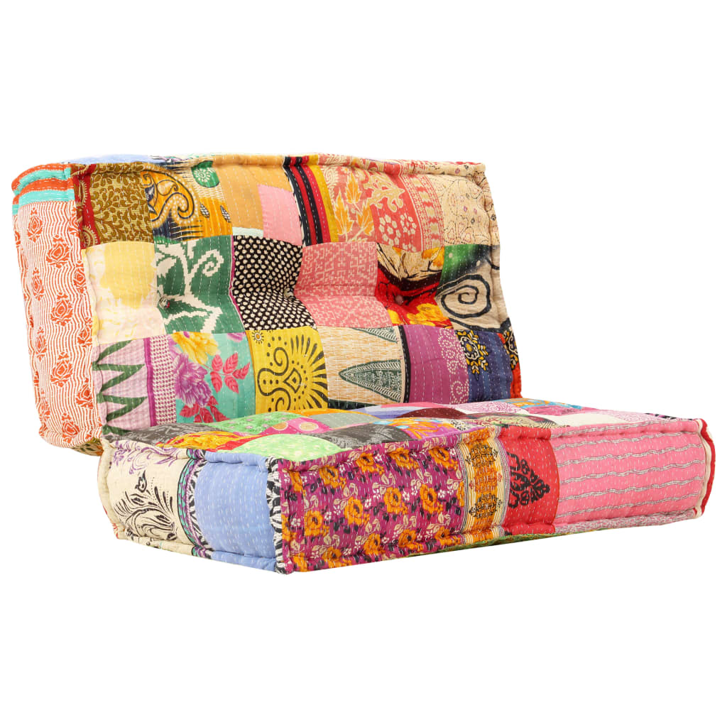 2-Personers Modulpuf Stof Patchwork