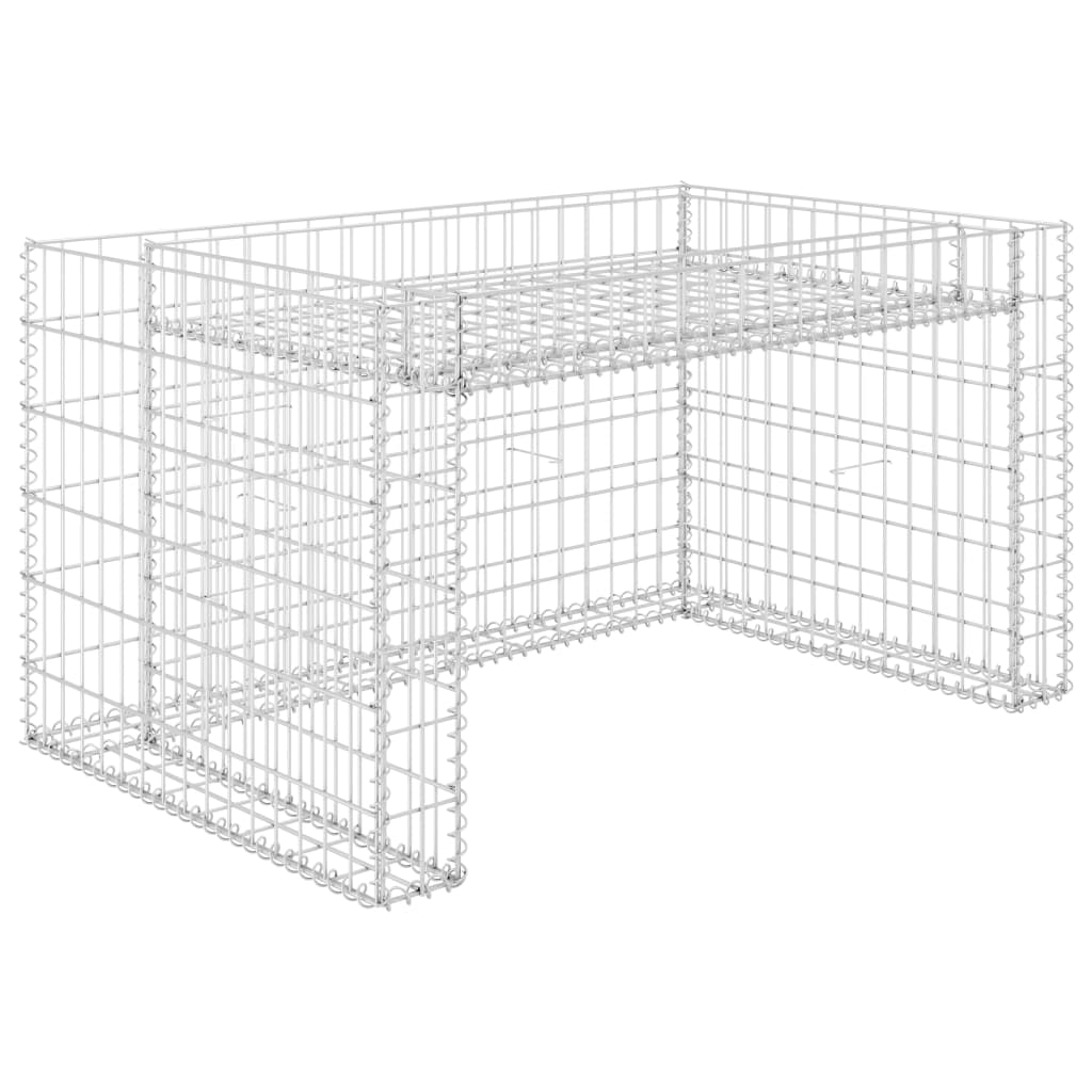 Garage Til Plæneklipper Med Plantekasse Stålwire 110X80X60 Cm