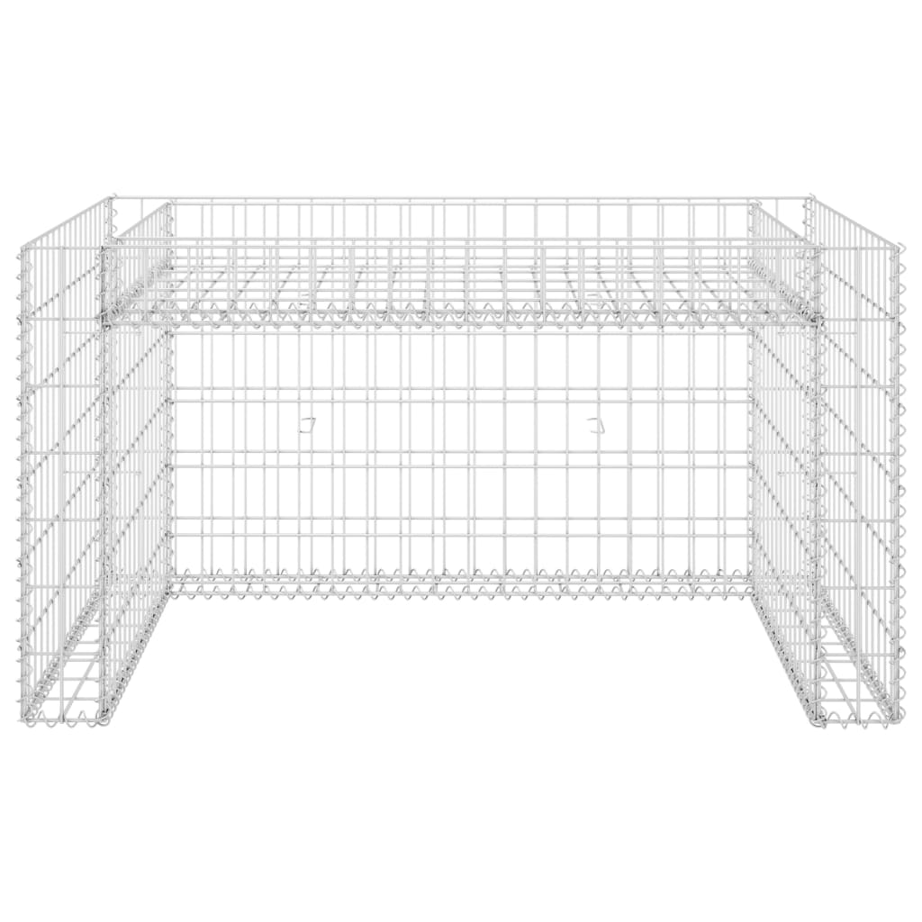 Garage Til Plæneklipper Med Plantekasse Stålwire 110X80X60 Cm