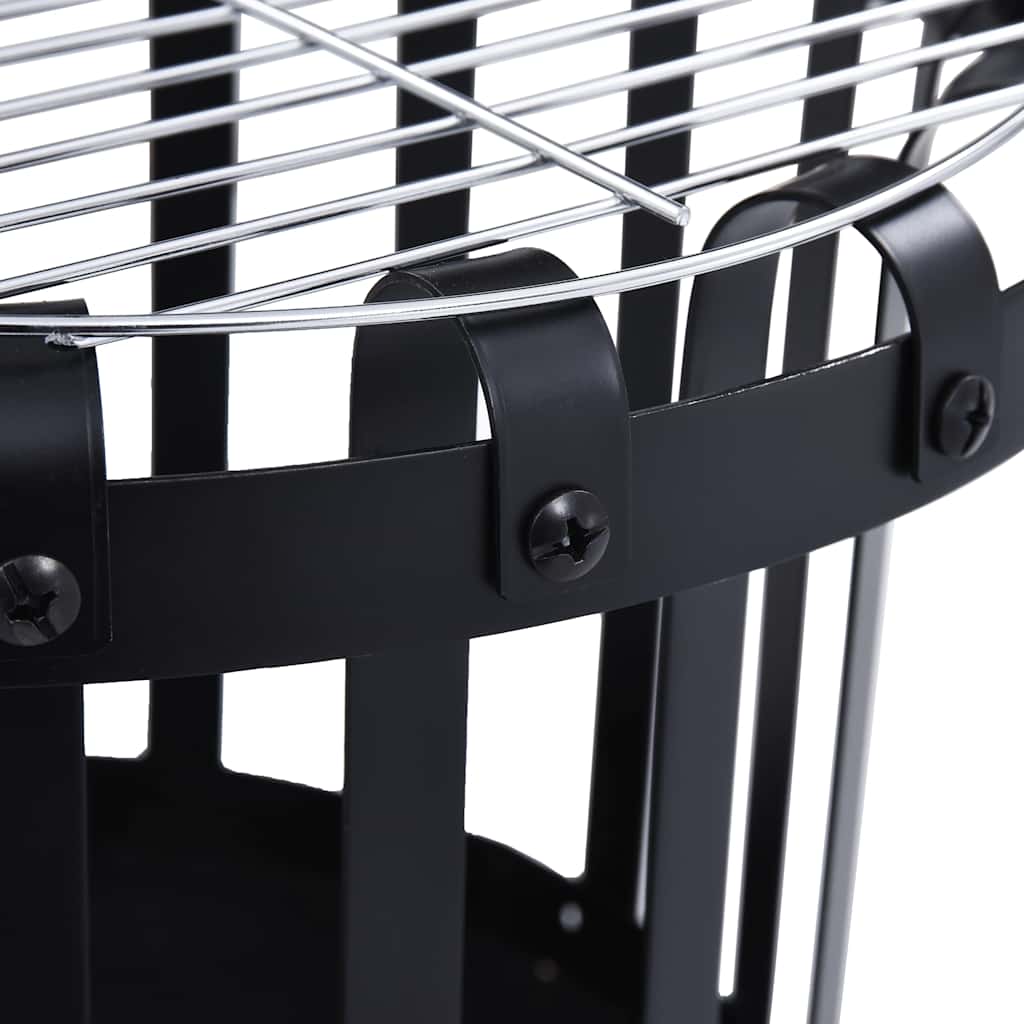 Bålkurv Til Haven Med Grill 47,5 Cm Stål