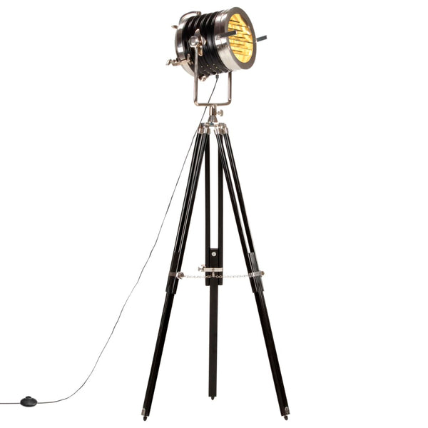 Gulvlampe Med Trefod 171 Cm Massivt Mangotræ