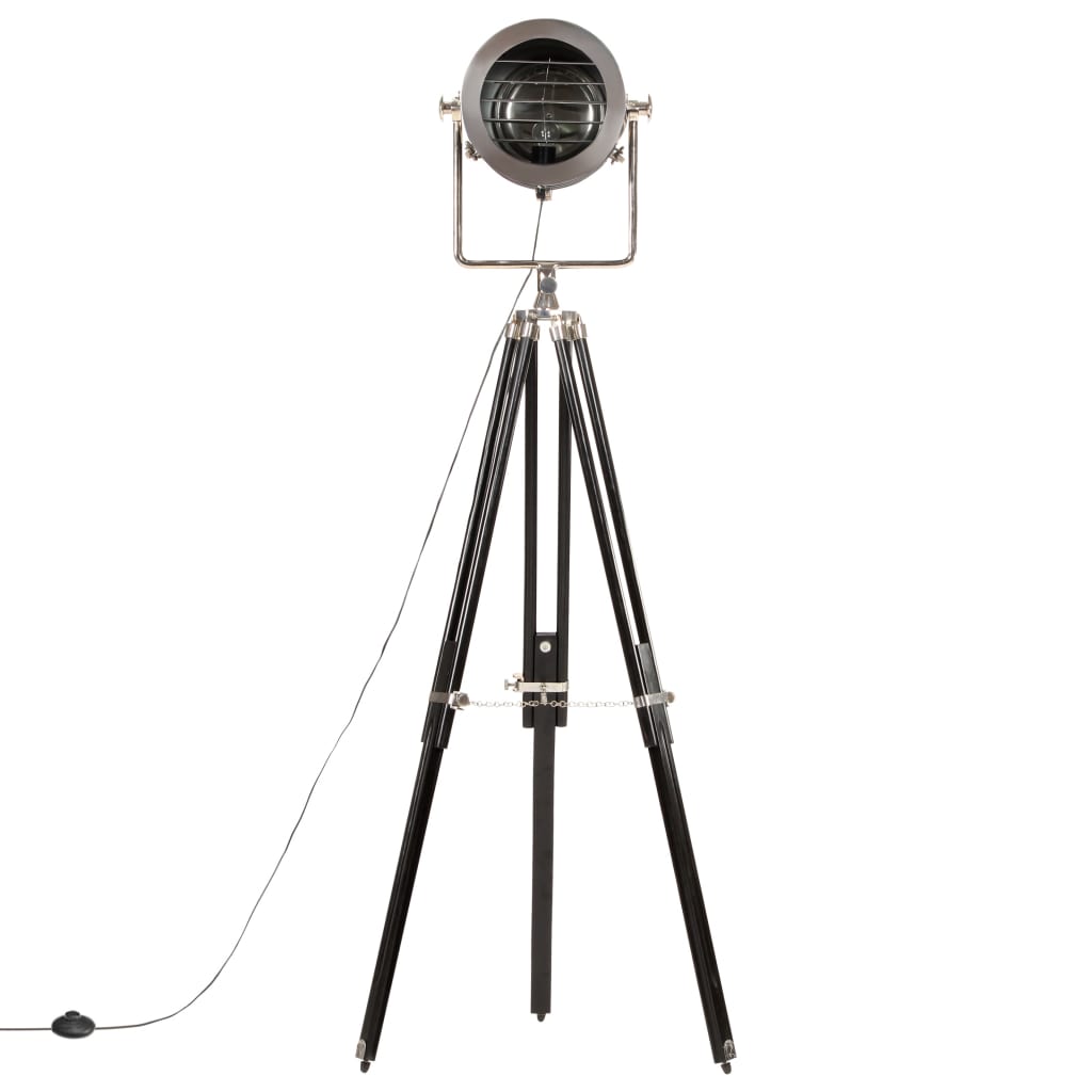 Gulvlampe Med Trefod 171 Cm Massivt Mangotræ