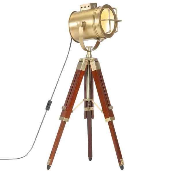 Gulvlampe Med Trefod 69 Cm Massivt Mangotræ