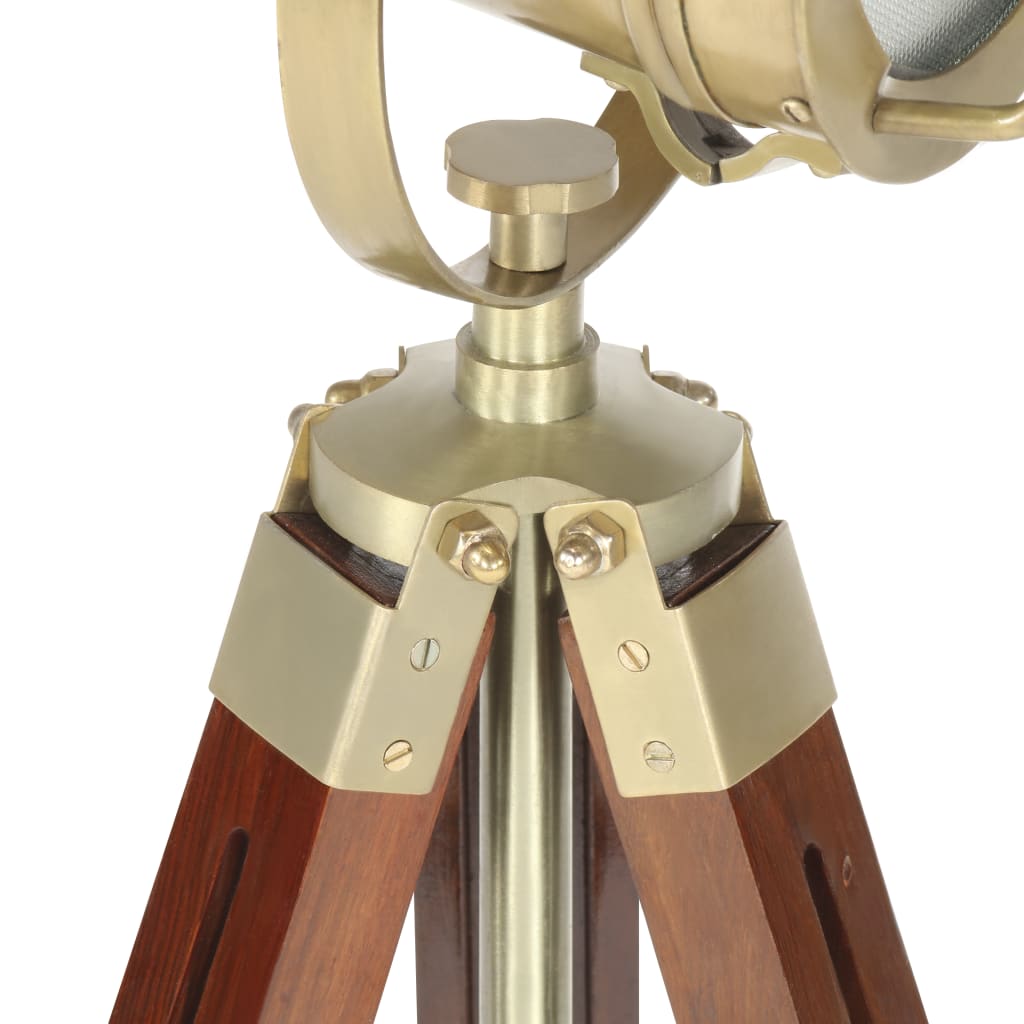 Gulvlampe Med Trefod 69 Cm Massivt Mangotræ