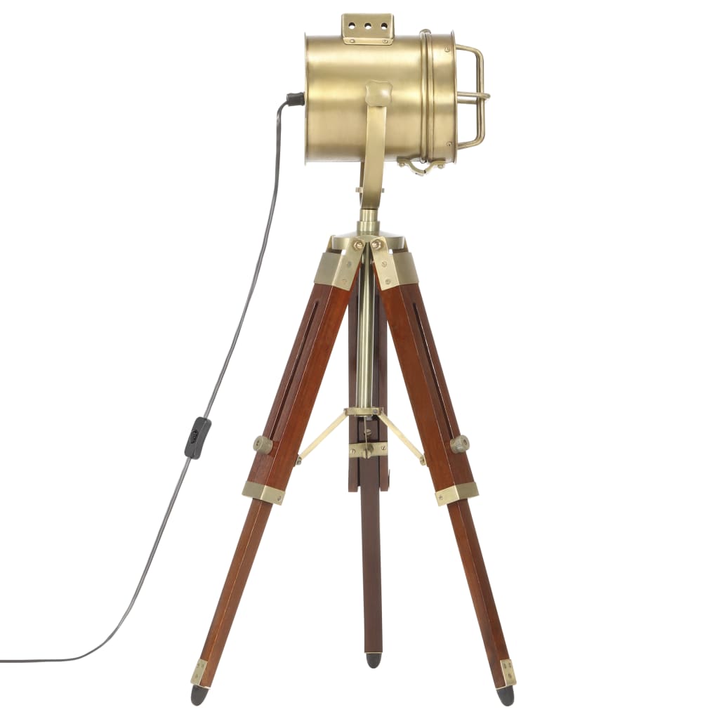 Gulvlampe Med Trefod 69 Cm Massivt Mangotræ