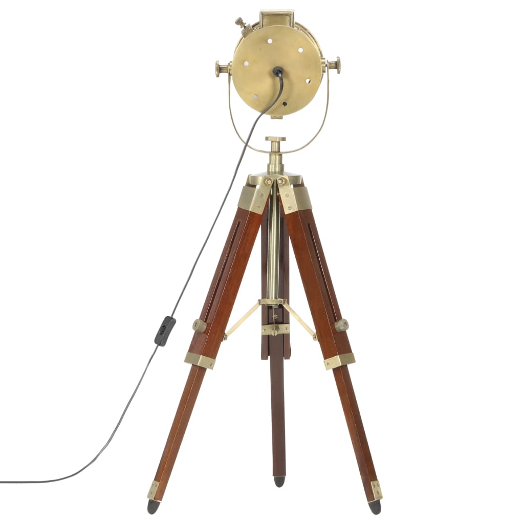 Gulvlampe Med Trefod 69 Cm Massivt Mangotræ