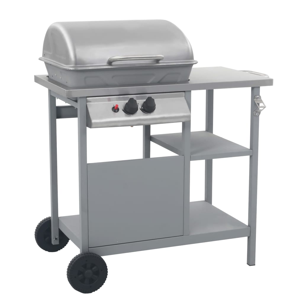 Gasgrill Med 3-Lags Sidebord