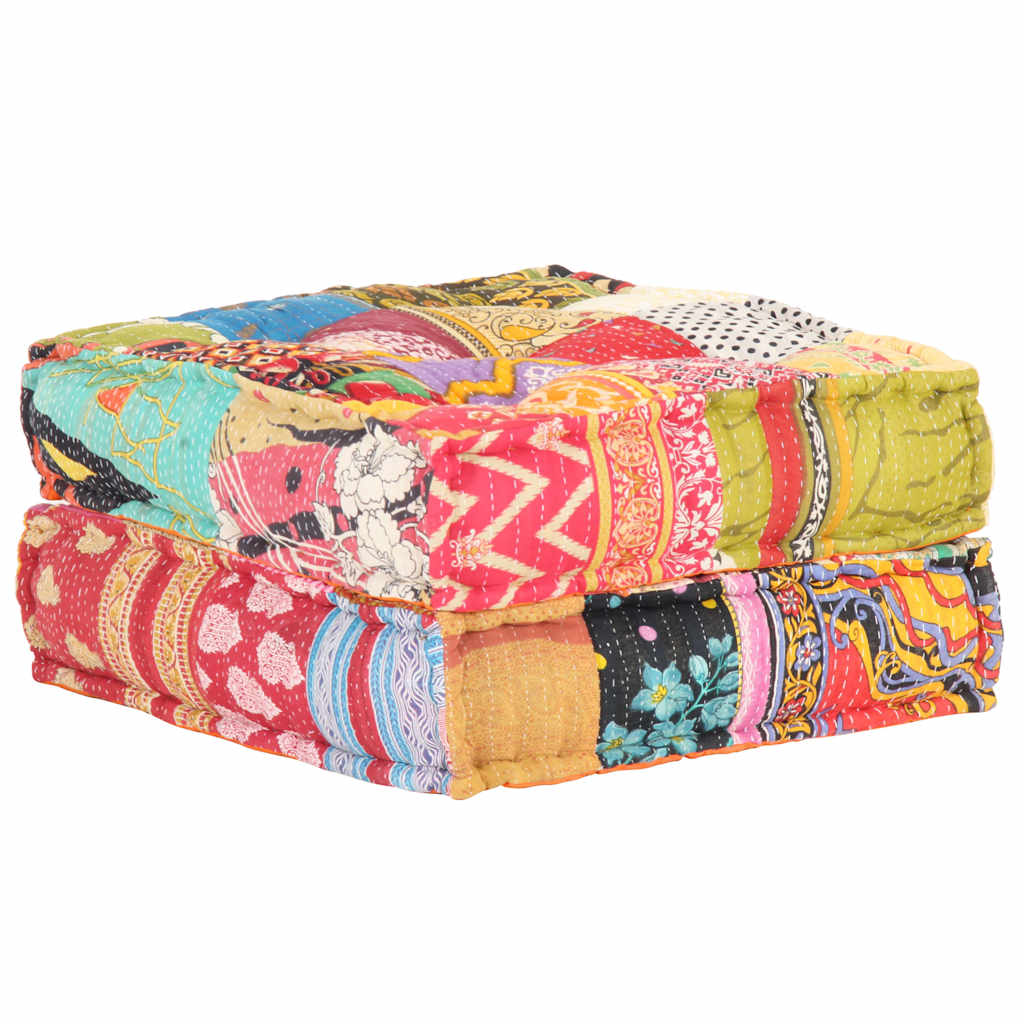 2-Personers Modulpuf Stof Patchwork