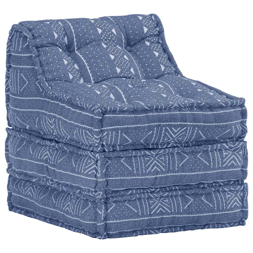 2-Personers Modulpuf Stof Patchwork