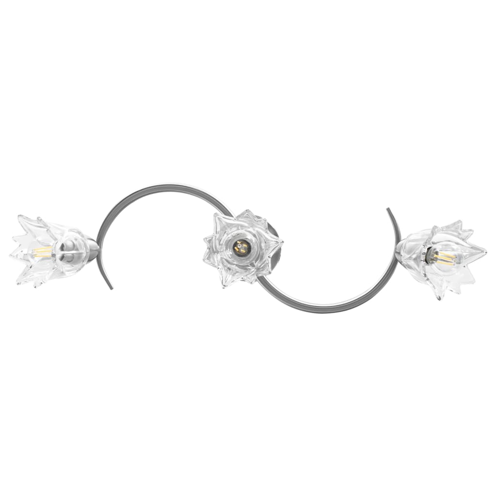 Loftlampe Transparente Glasskærme Til 3 E14-Pærer Form