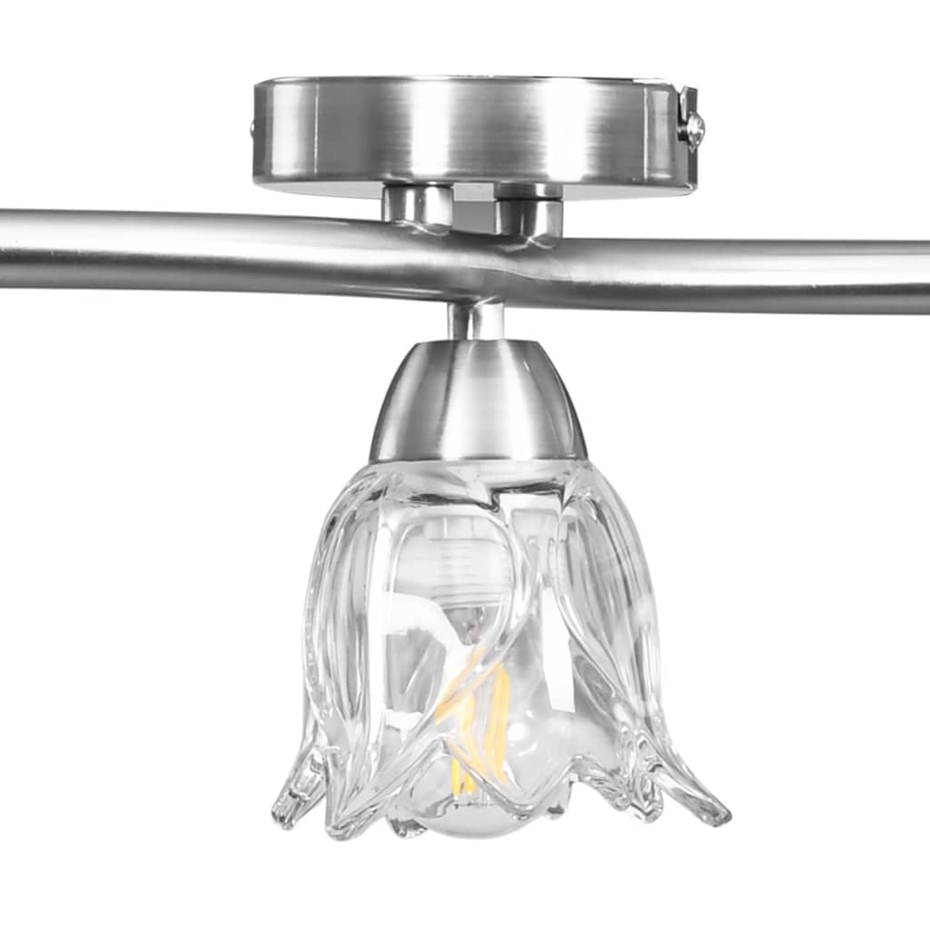 Loftlampe Transparente Glasskærme Til 3 E14-Pærer Form