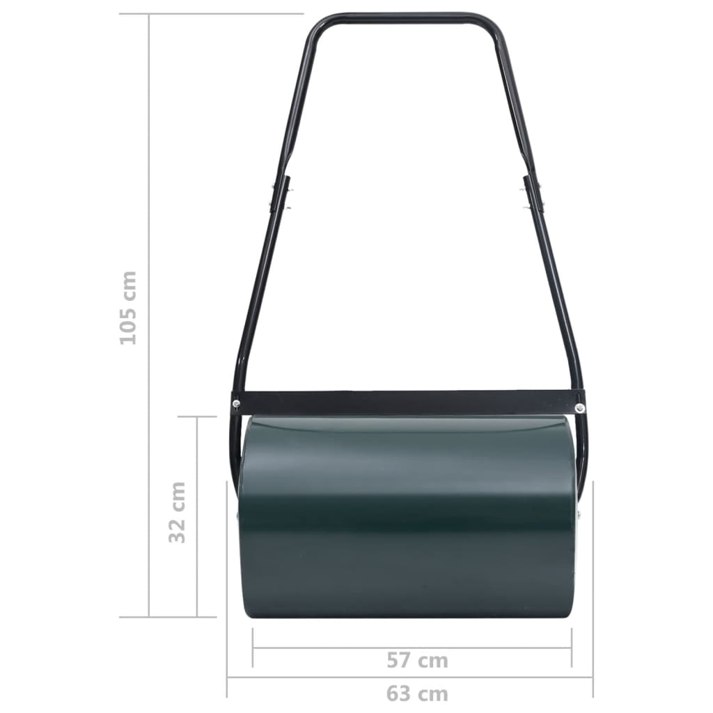 Plænetromle 63 Cm 50 L Grøn Og Sort