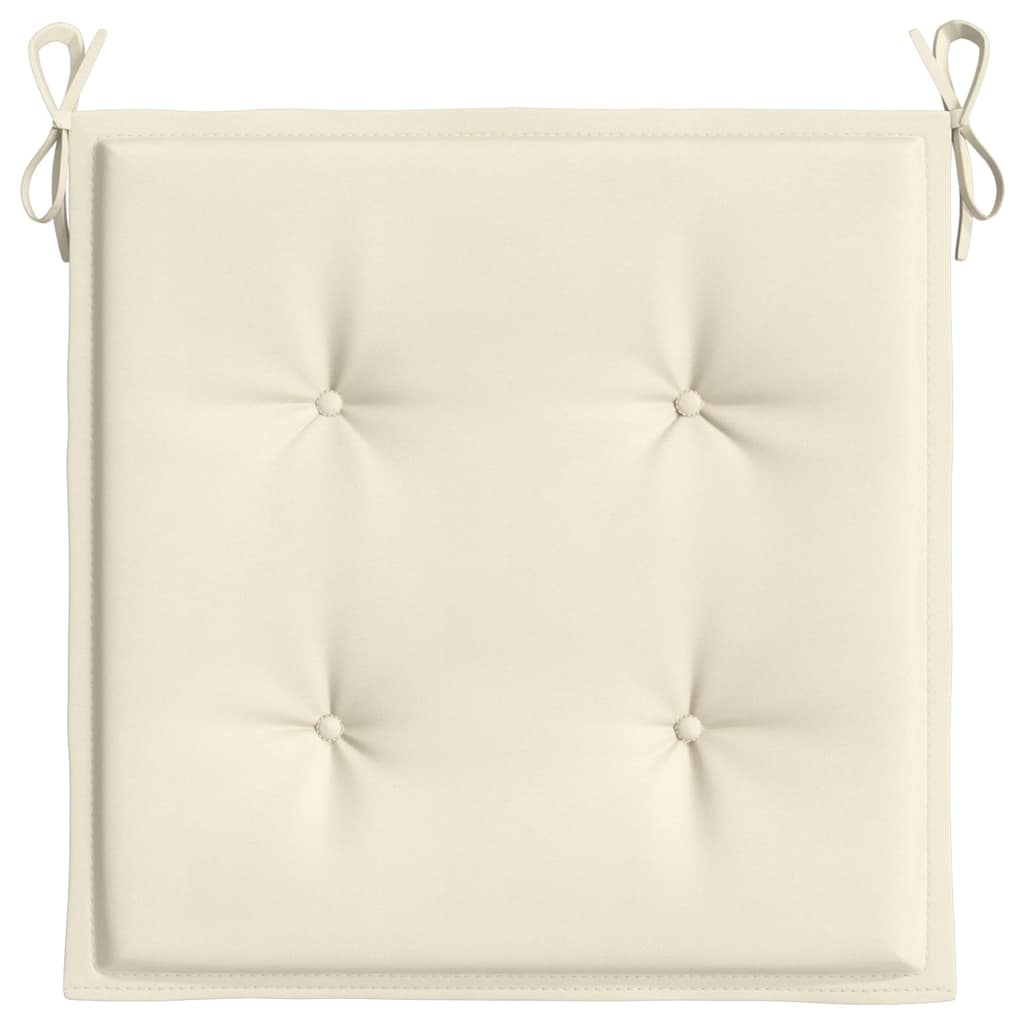 Hynder Til Havestol 2 Stk. 40X40X4 Cm Oxfordstof Farvet Creme