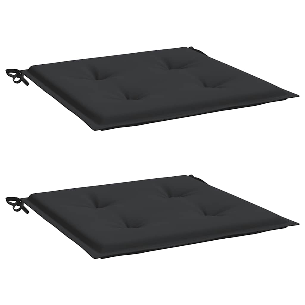 Hynder Til Havestol 2 Stk. 40X40X4 Cm Oxfordstof Sort