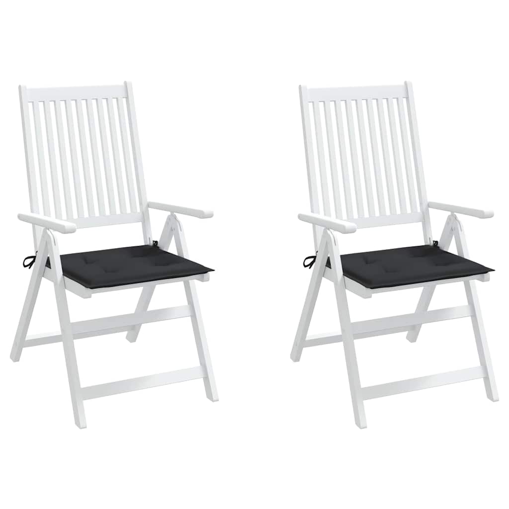Hynder Til Havestol 2 Stk. 40X40X4 Cm Oxfordstof Sort