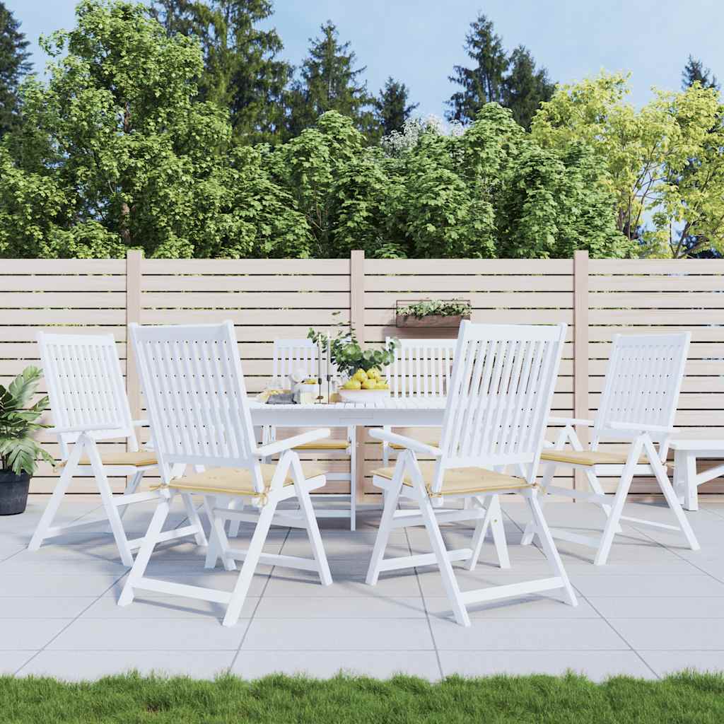 Hynder Til Havestol 2 Stk. 40X40X4 Cm Oxfordstof Beige