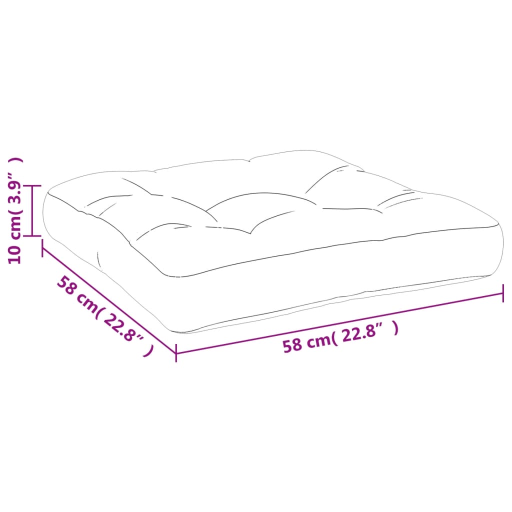 Pallehynde 58X58X10 Cm Stof