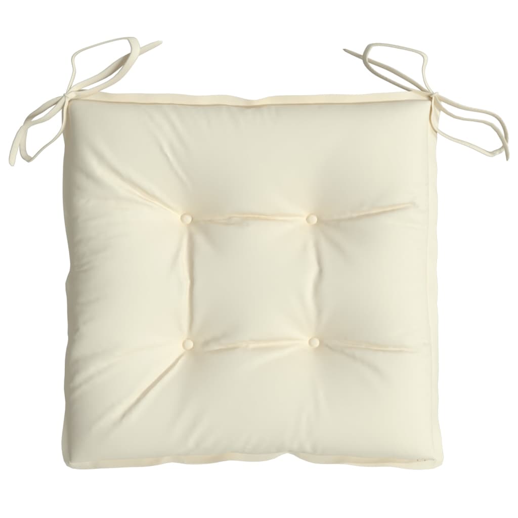 Stolehynder 2 Stk. Oxfordstof Hvid Creme