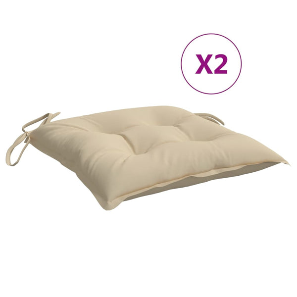 Stolehynder 2 Stk. Oxfordstof Beige