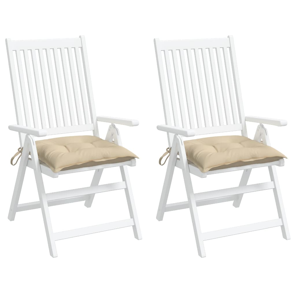 Stolehynder 2 Stk. Oxfordstof Beige