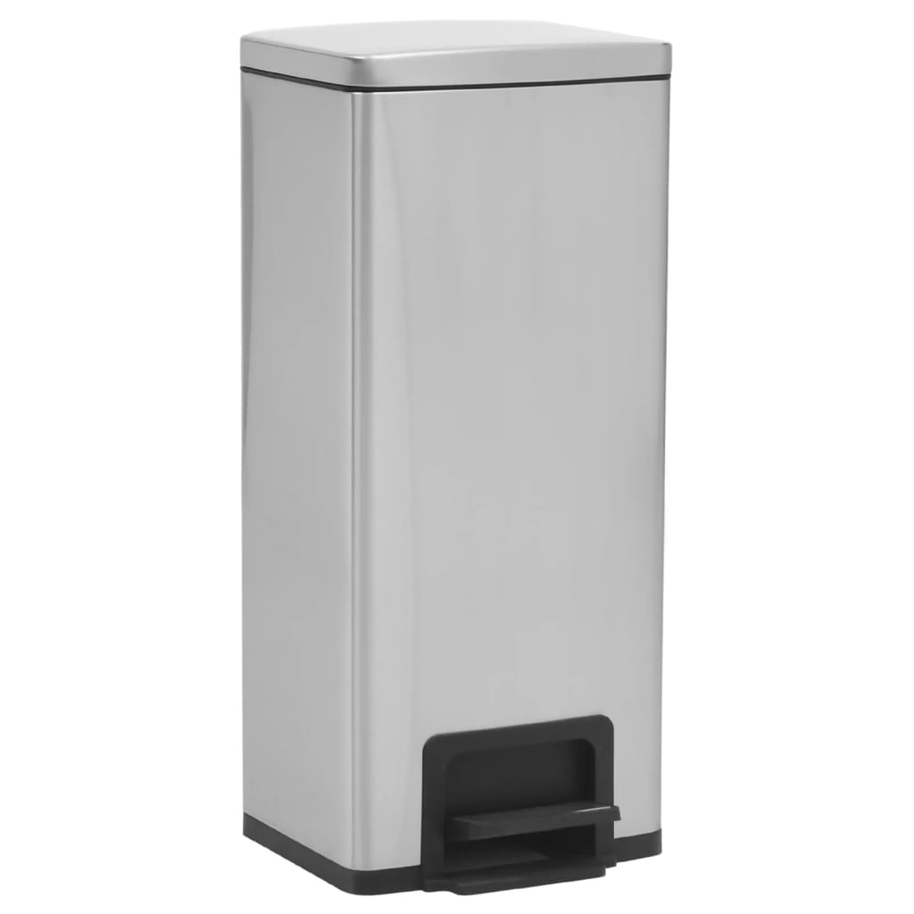 Pedalspand Fingeraftryksafvisende 30 L Rustfrit Stål