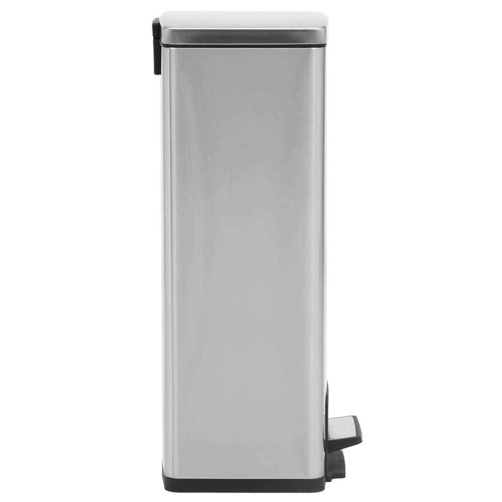 Pedalspand Fingeraftryksafvisende 30 L Rustfrit Stål