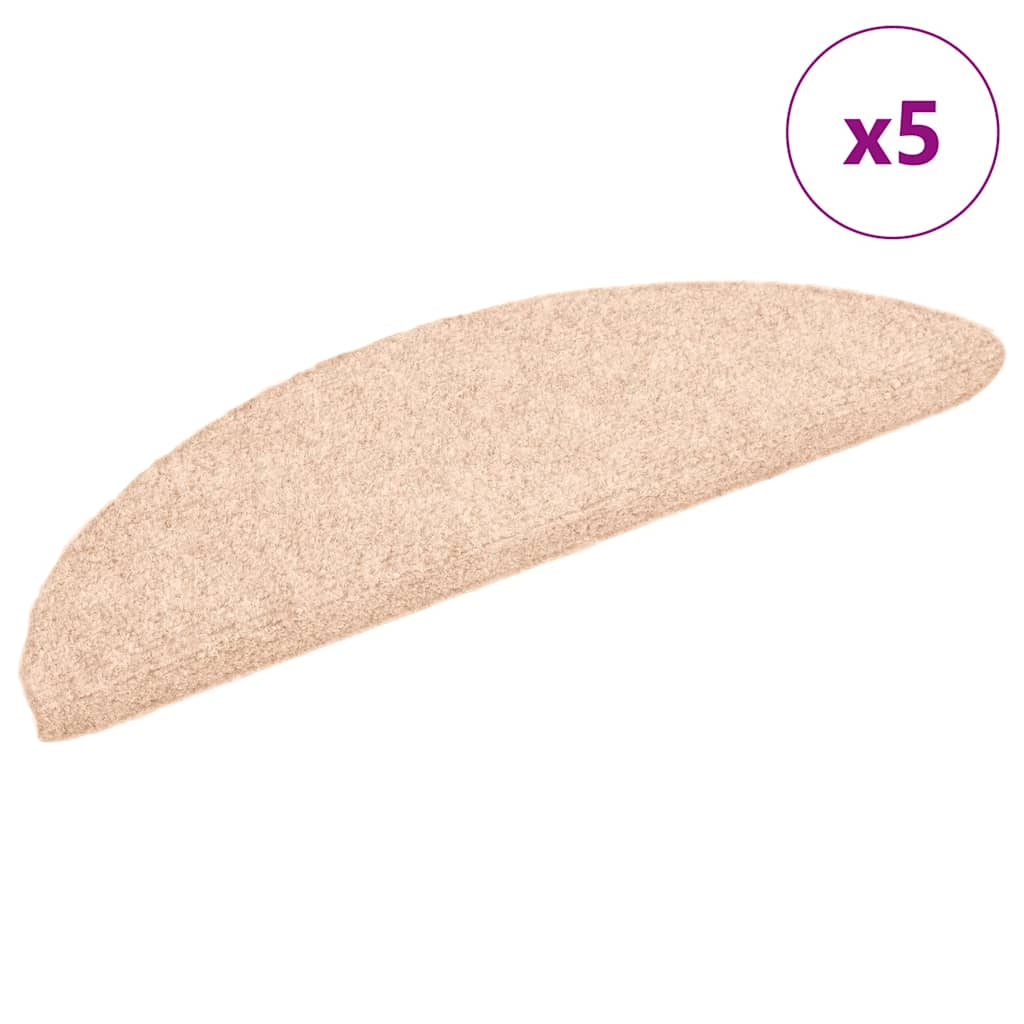 Selvklæbende Trappemåtter 15 Stk. Nålenagle Creme Beige