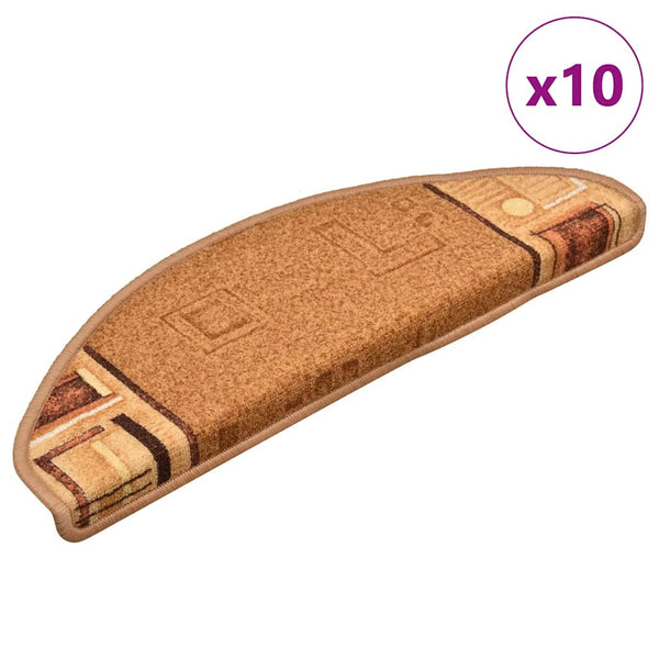 Selvklæbende Trappemåtter 10 Stk. 65X21X4 Cm