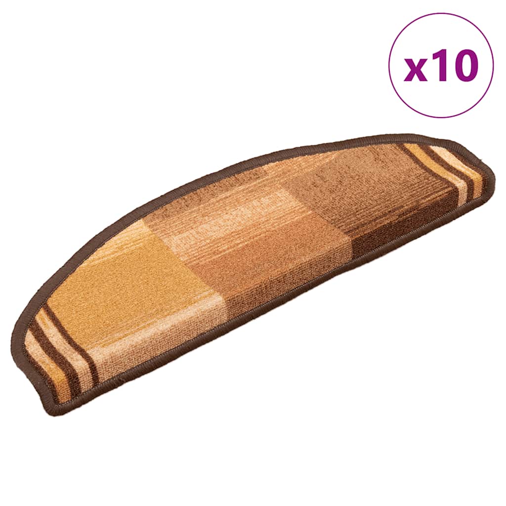 Selvklæbende Trappemåtter 10 Stk. 65X21X4 Cm