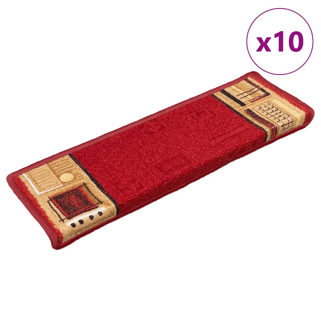 Selvklæbende Trappemåtter 10 Stk. 65X21X4 Cm