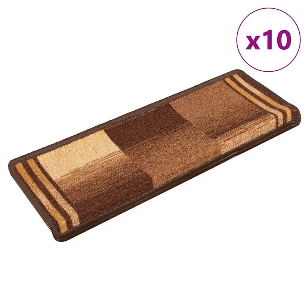 Selvklæbende Trappemåtter 10 Stk. 65X21X4 Cm