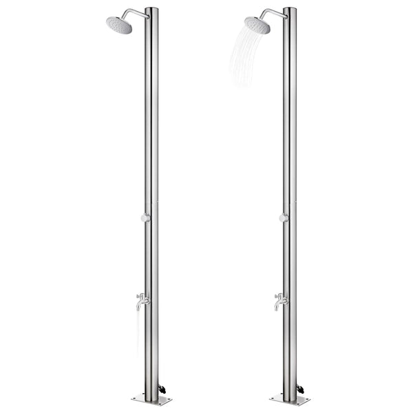Havebruser Med Bund 220 Cm Rustfrit Stål