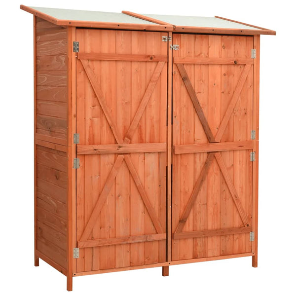 Redskabsskur Til Haven 136X75X160 Cm Massivt Grantræ