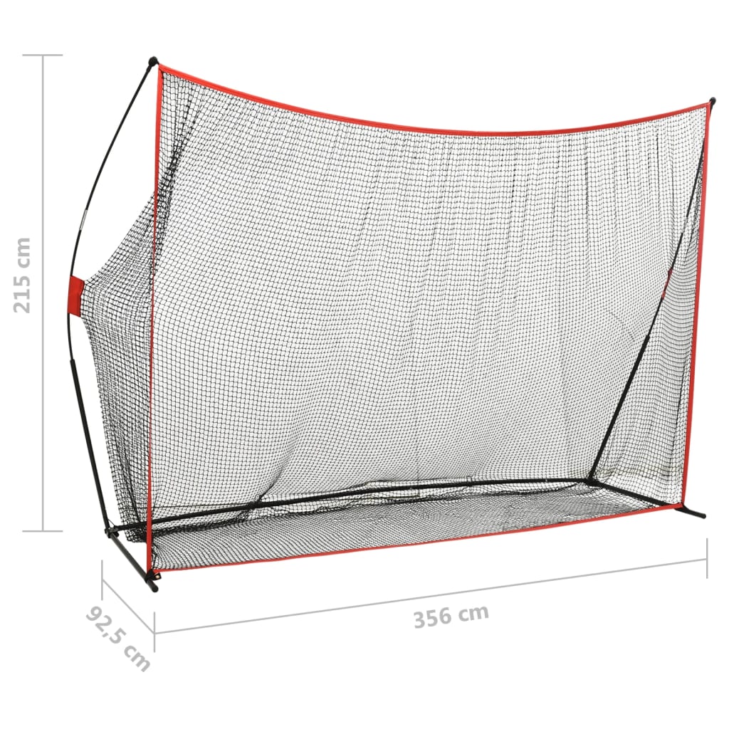 Træningsnet Til Golf 356X92,5X215 Cm Metal