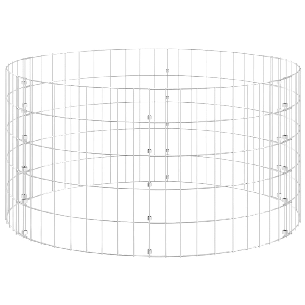 Kompostbeholder Ø100X50 Cm Galvaniseret Stål