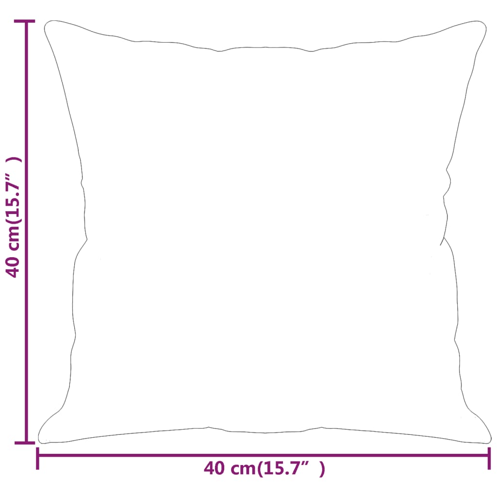 Pyntepuder 2 Stk. 40X40 Cm Velour
