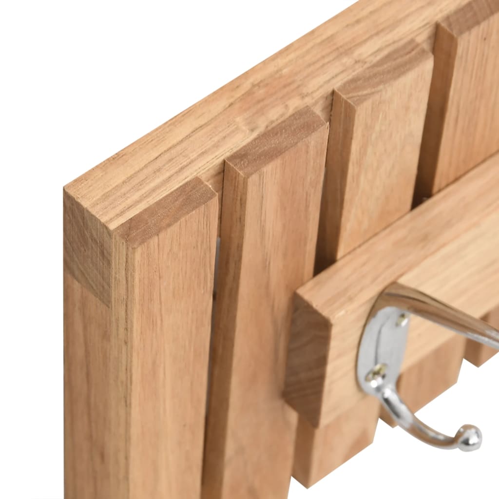 Knagerække 42X8,5X14 Cm Massivt Valnøddetræ