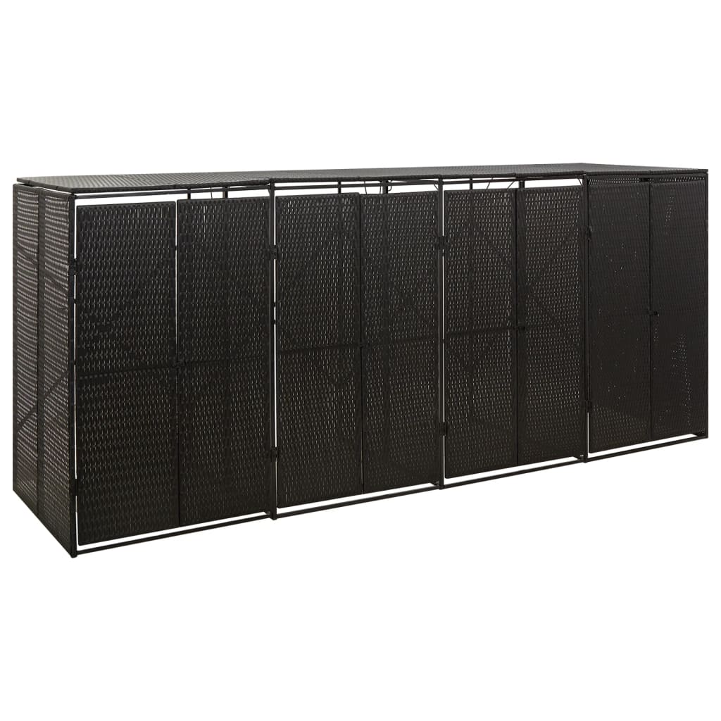 Skraldespandsskjuler 70X80X117 Cm Polyrattan