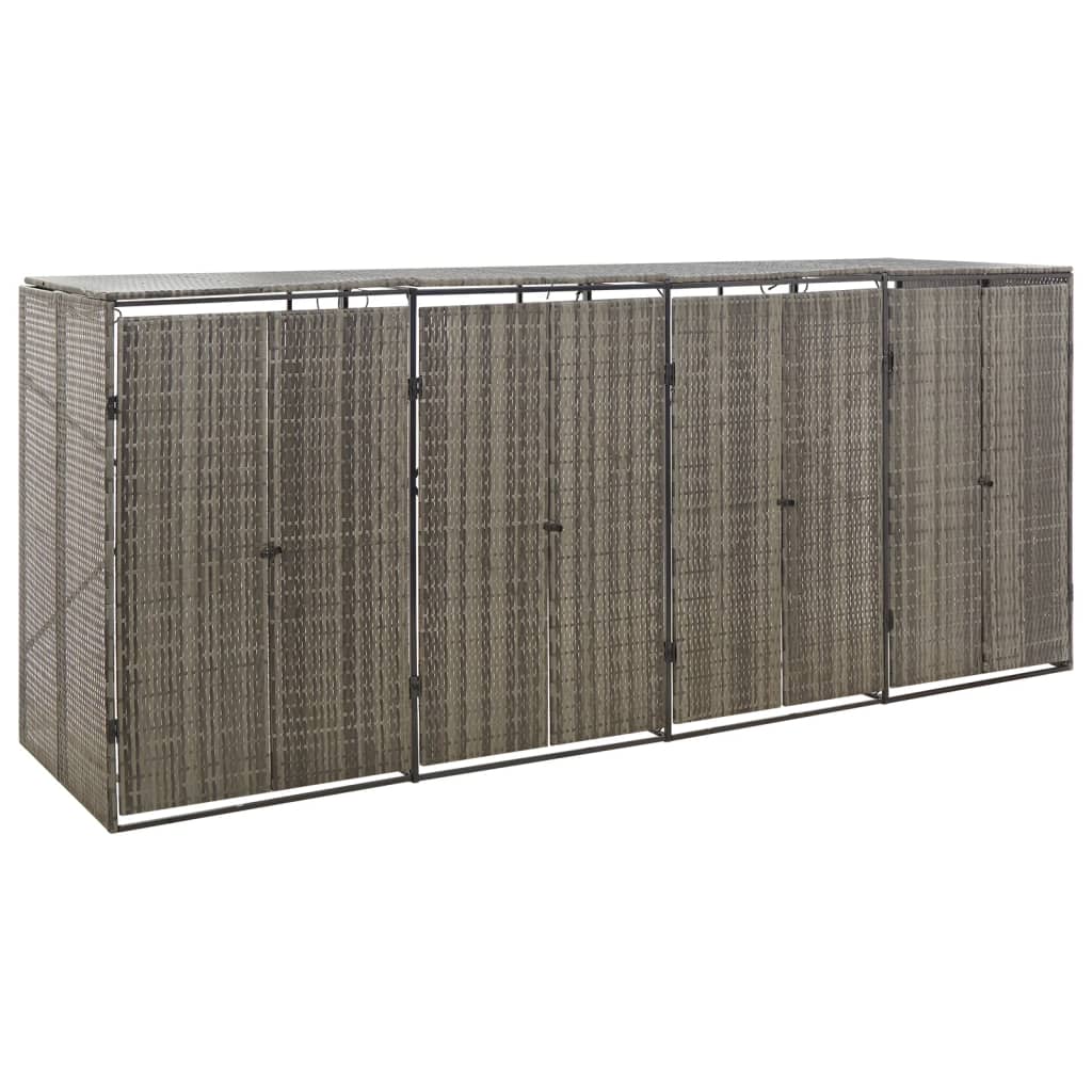 Skraldespandsskjuler 70X80X117 Cm Polyrattan
