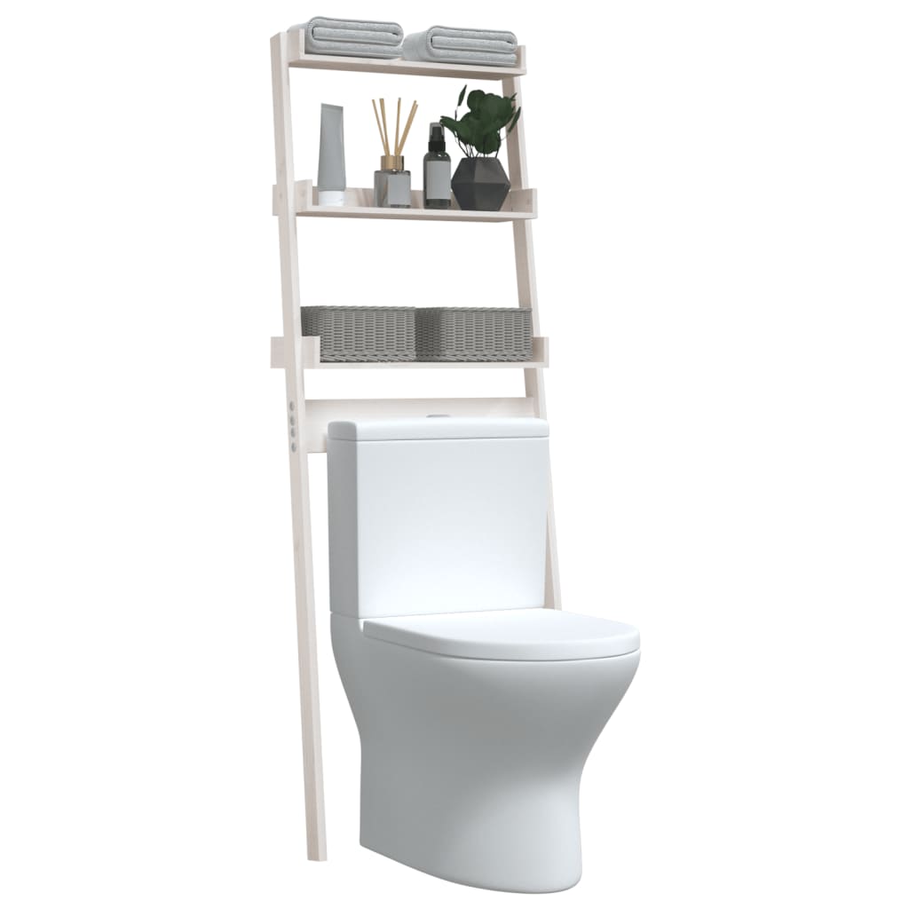 Toiletstativ 63,5X32X179 Cm Massivt Fyrretræ