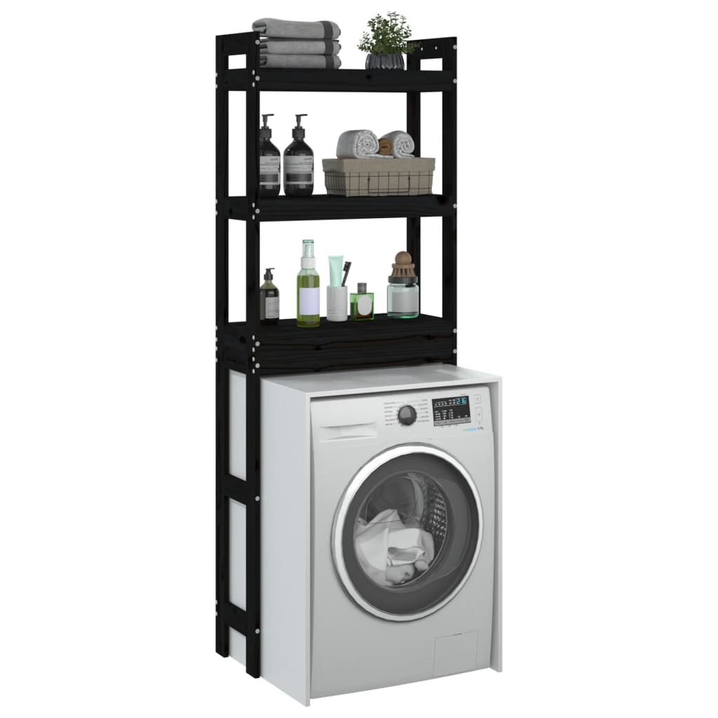Toiletstativ 63X26X171 Cm Massivt Fyrretræ