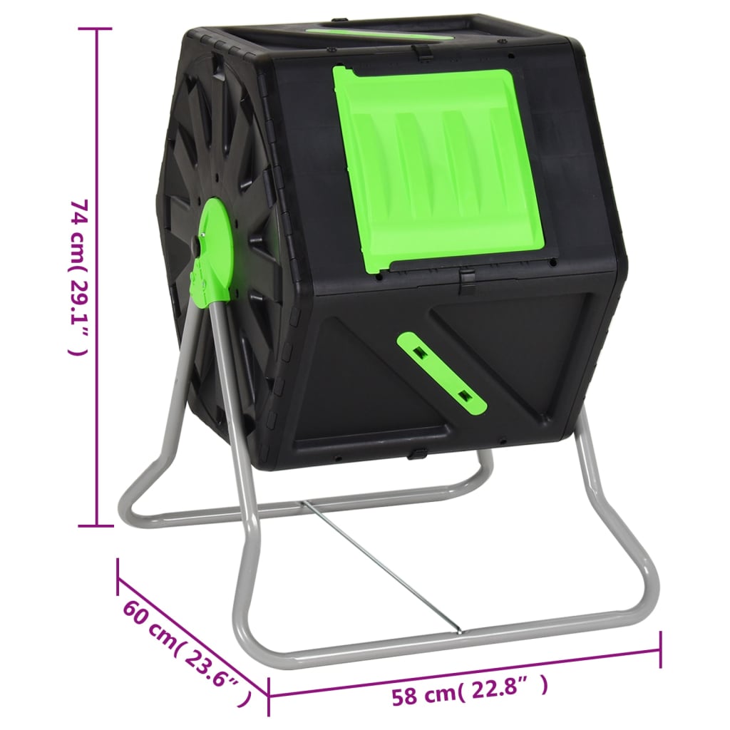 Komposttromle 60X58X74 Cm Polypropylen